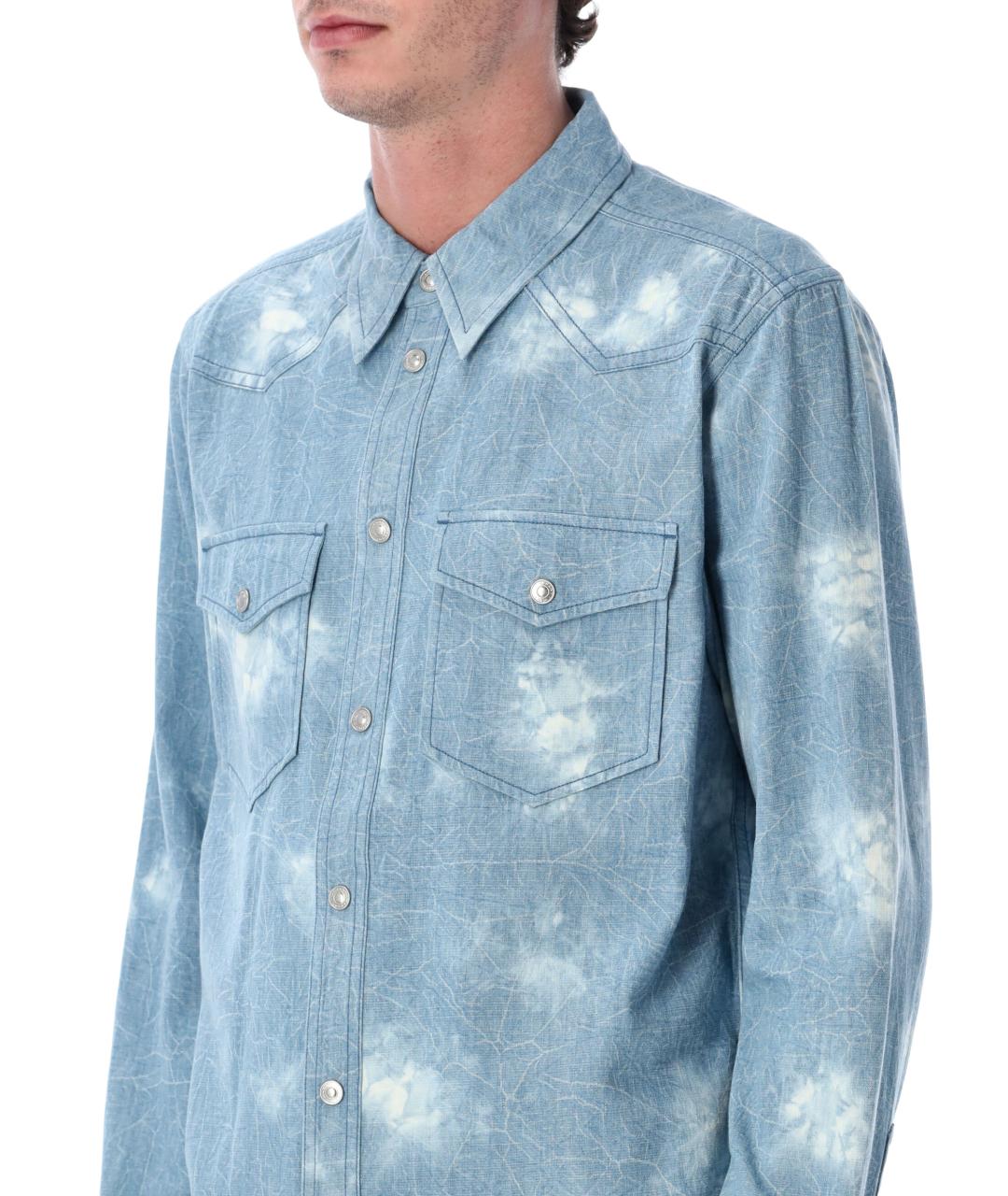 ISABEL MARANT Голубая хлопковая кэжуал рубашка, фото 3