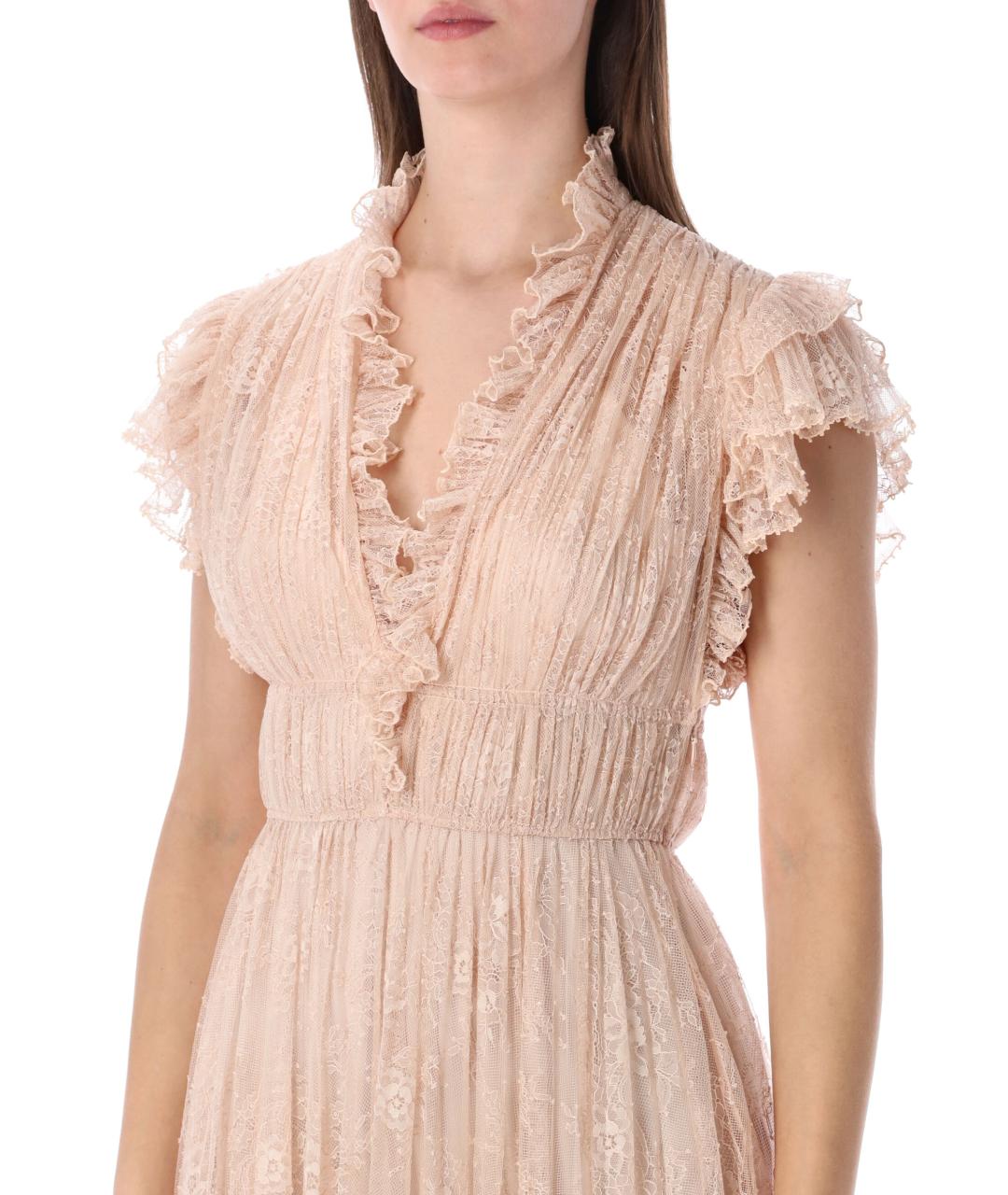 ALBERTA FERRETTI Розовое полиамидовое платье, фото 3