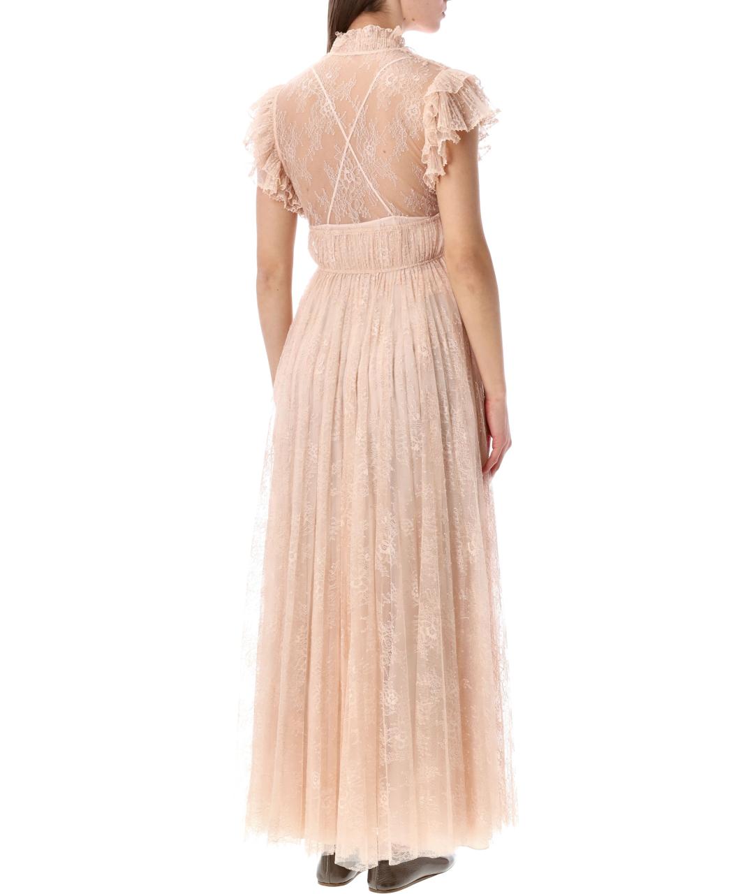 ALBERTA FERRETTI Розовое полиамидовое платье, фото 2