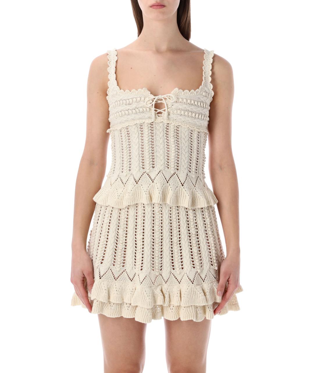 ISABEL MARANT ETOILE Бежевая хлопковая майка, фото 1