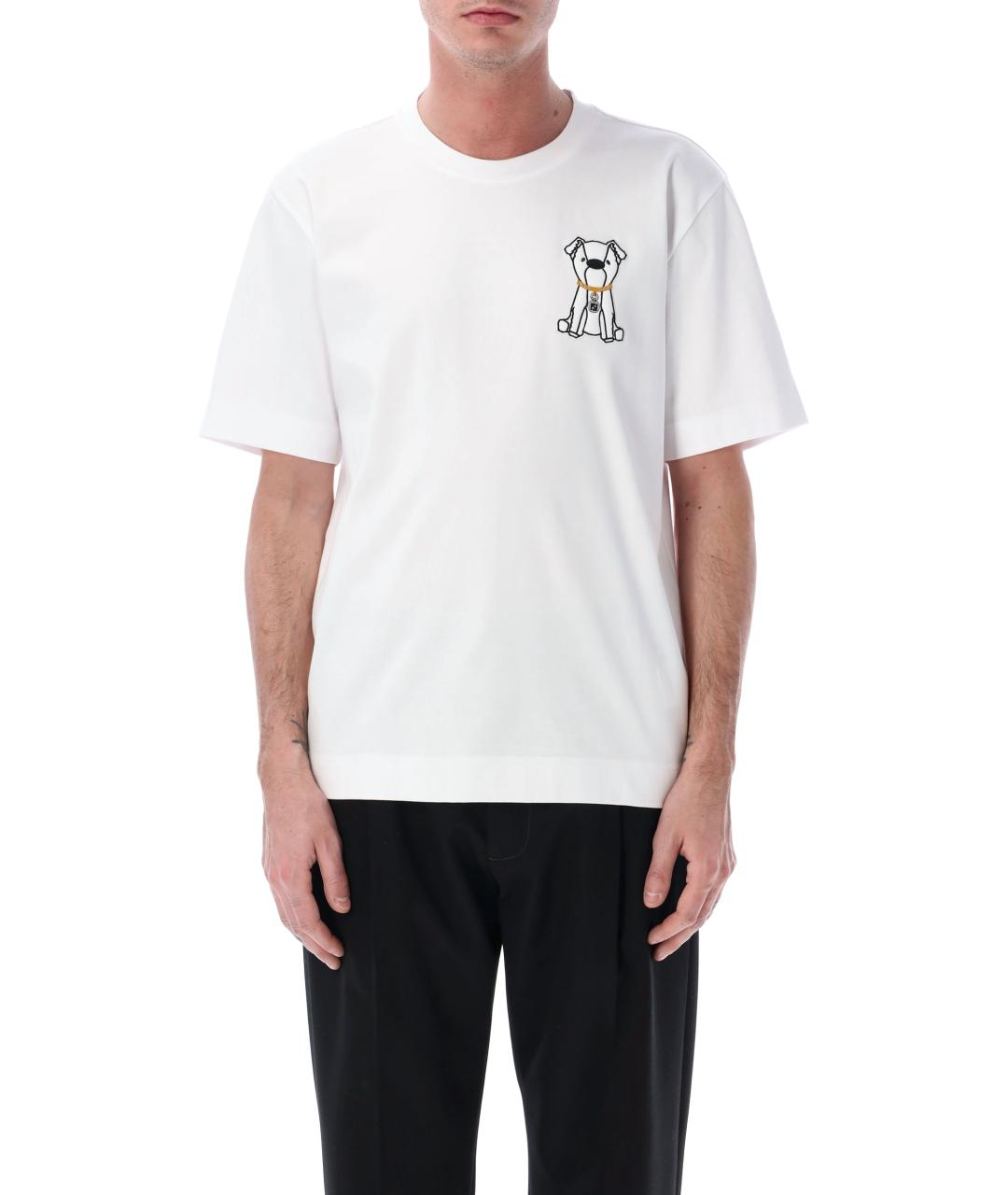 FENDI Белая хлопковая футболка, фото 1