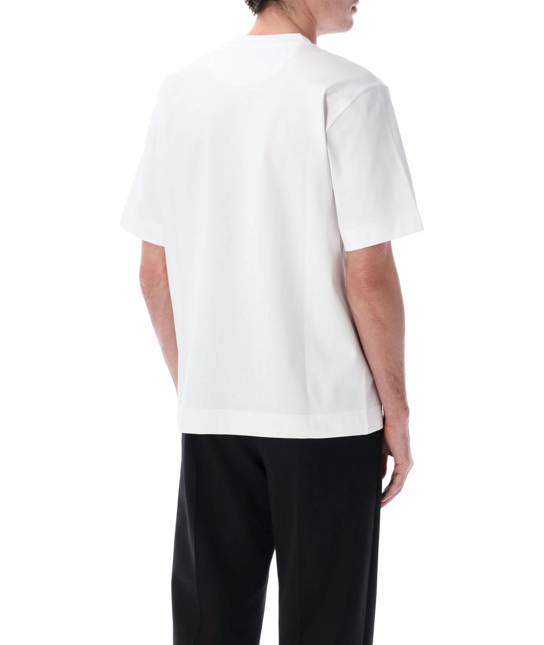 FENDI Белая хлопковая футболка, фото 2