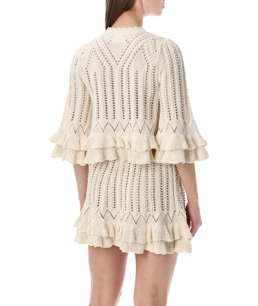 ISABEL MARANT ETOILE Бежевая хлопковая футболка, фото 2