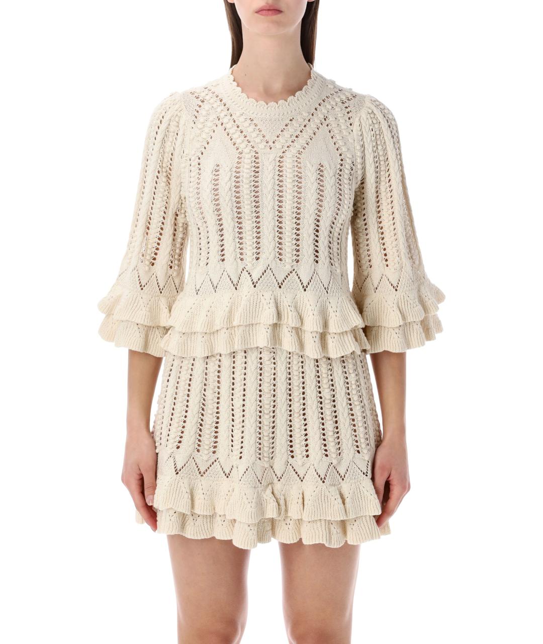 ISABEL MARANT ETOILE Бежевая хлопковая футболка, фото 1