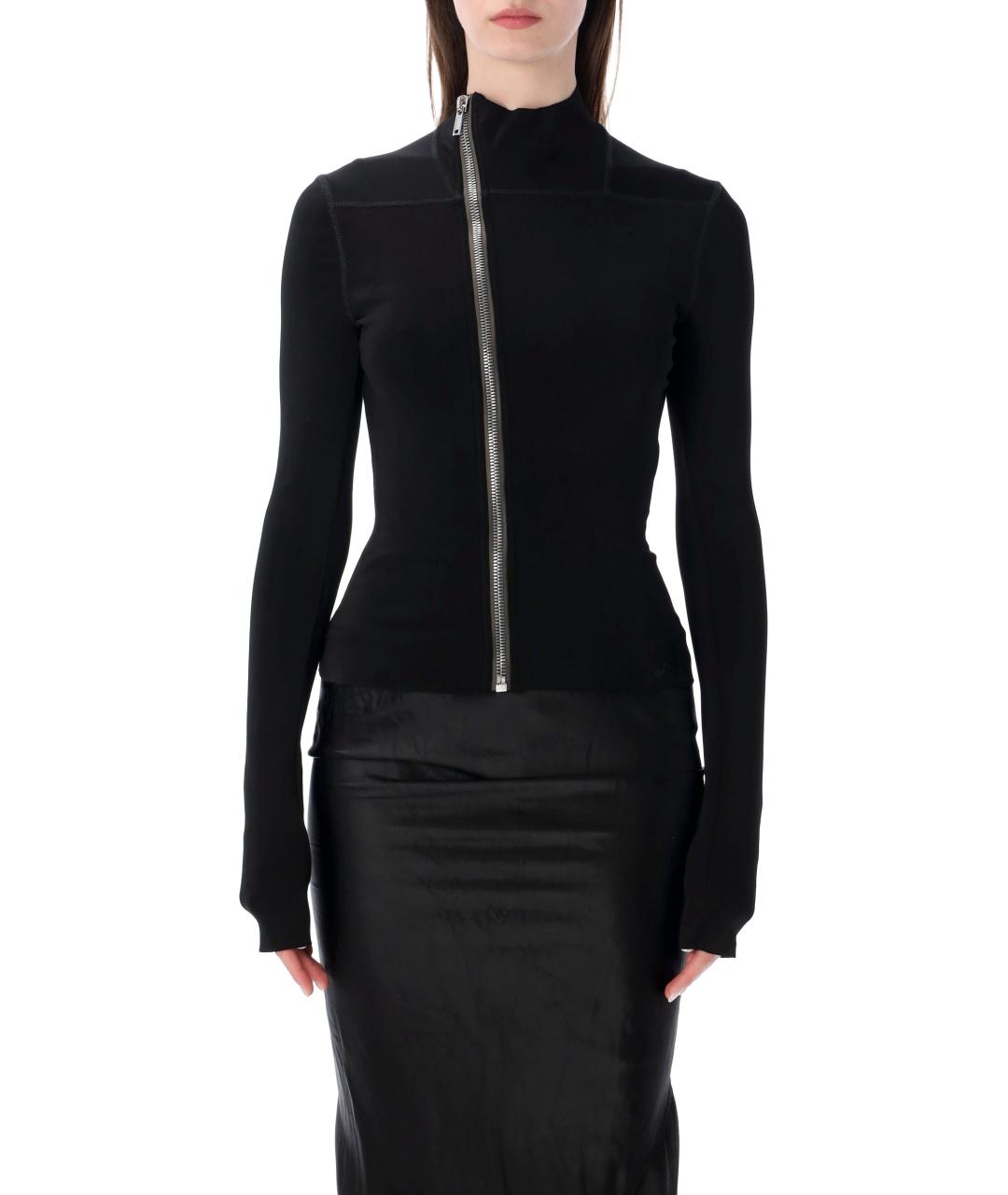 RICK OWENS Черная вискозная куртка, фото 1