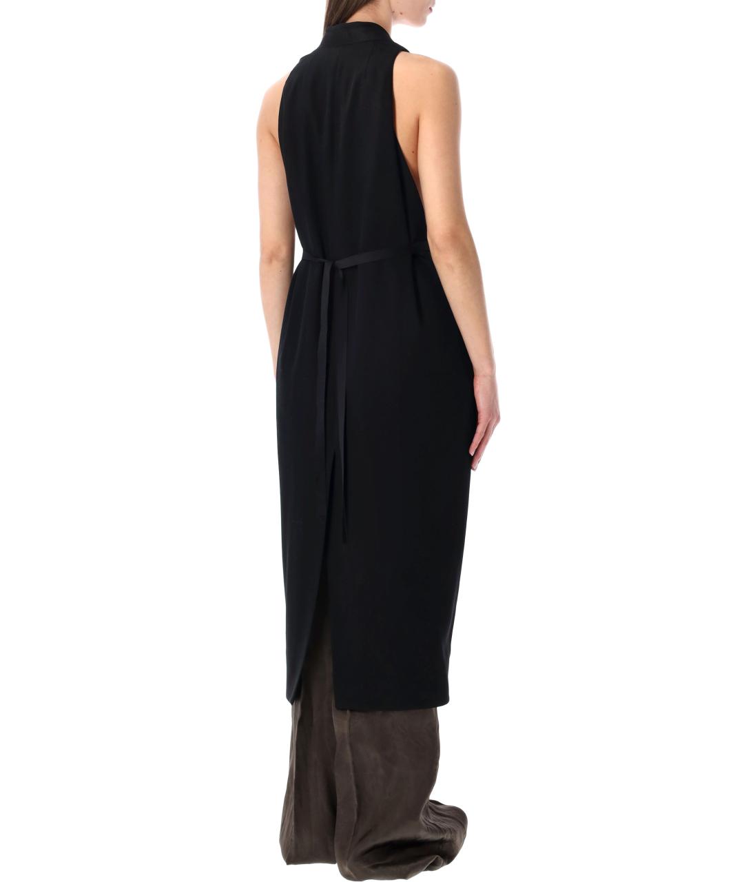 RICK OWENS Черный шерстяной жилет, фото 2