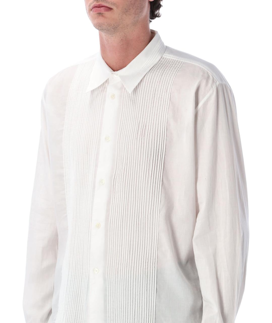 OUR LEGACY Белая хлопковая классическая рубашка, фото 3