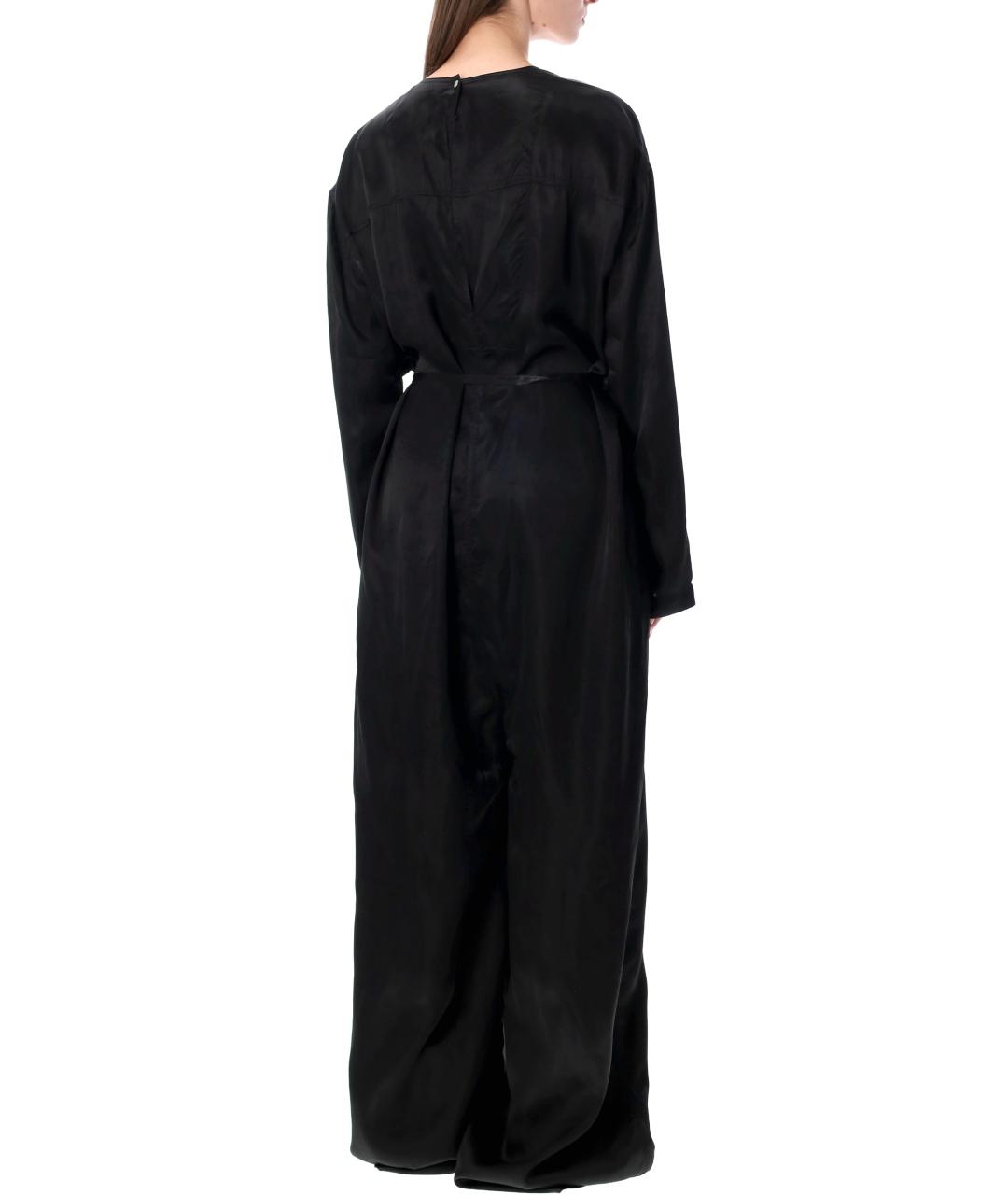 RICK OWENS Черный вискозный комбинезон, фото 2