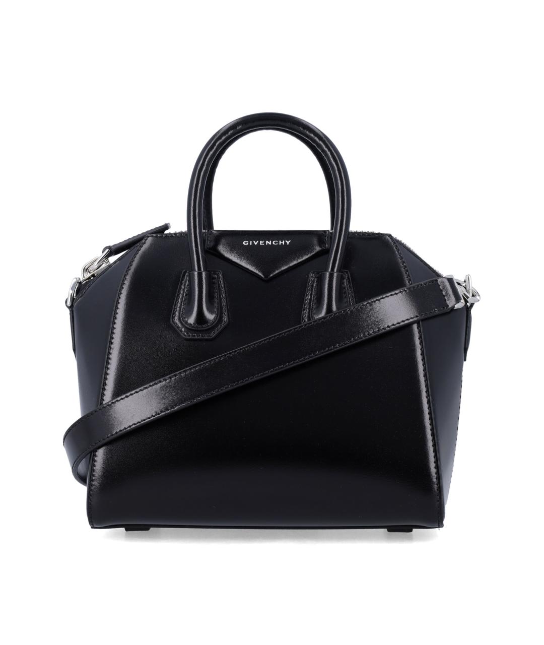 GIVENCHY Черная кожаная сумка тоут, фото 1