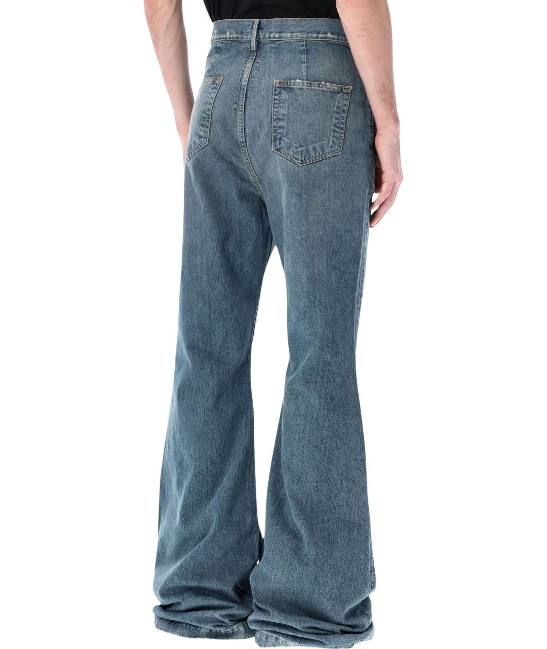 RICK OWENS DRKSHDW Синие хлопковые джинсы, фото 2