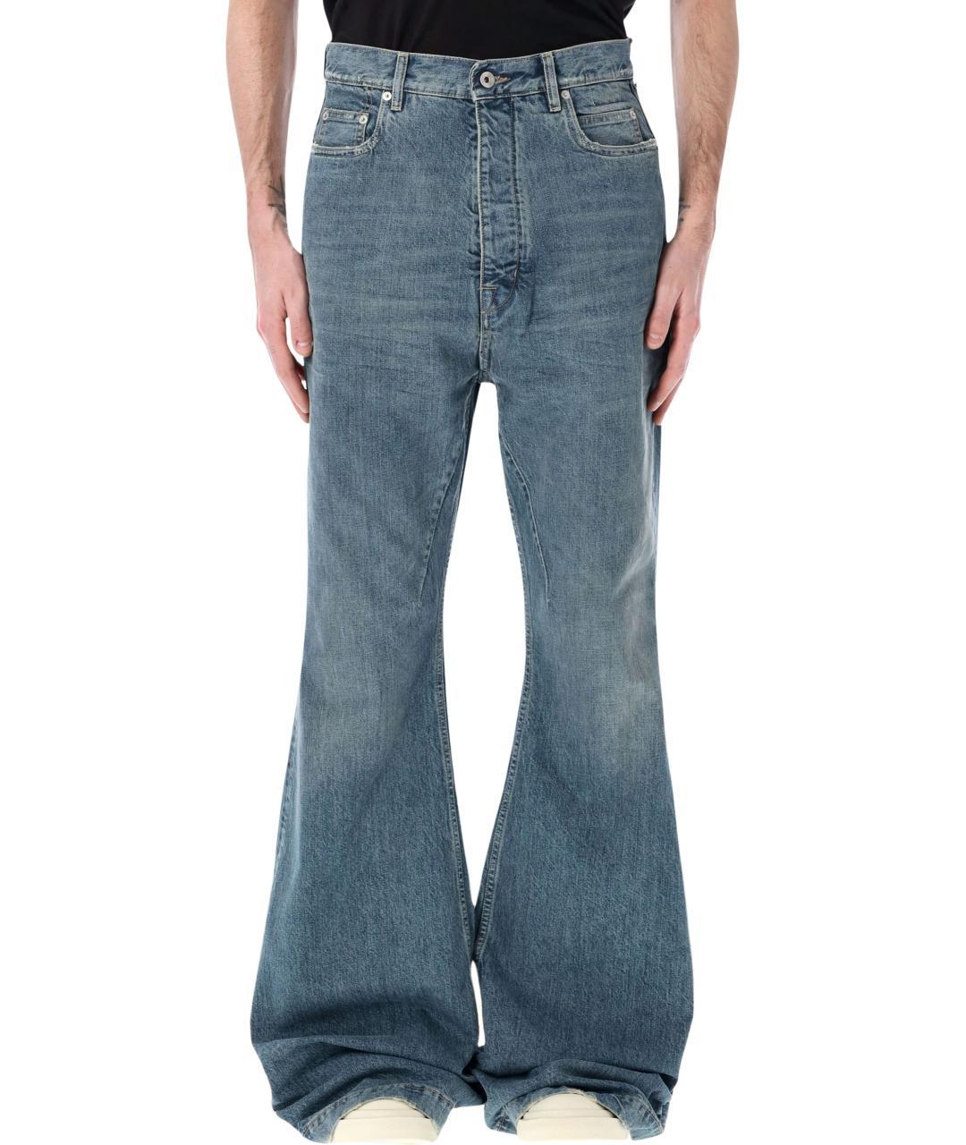 RICK OWENS DRKSHDW Синие хлопковые джинсы, фото 1