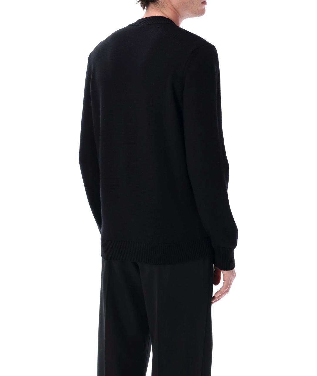 FENDI Черный шерстяной джемпер / свитер, фото 2