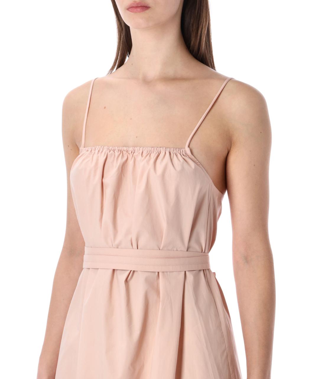 SOEUR Розовое хлопковое повседневное платье, фото 3