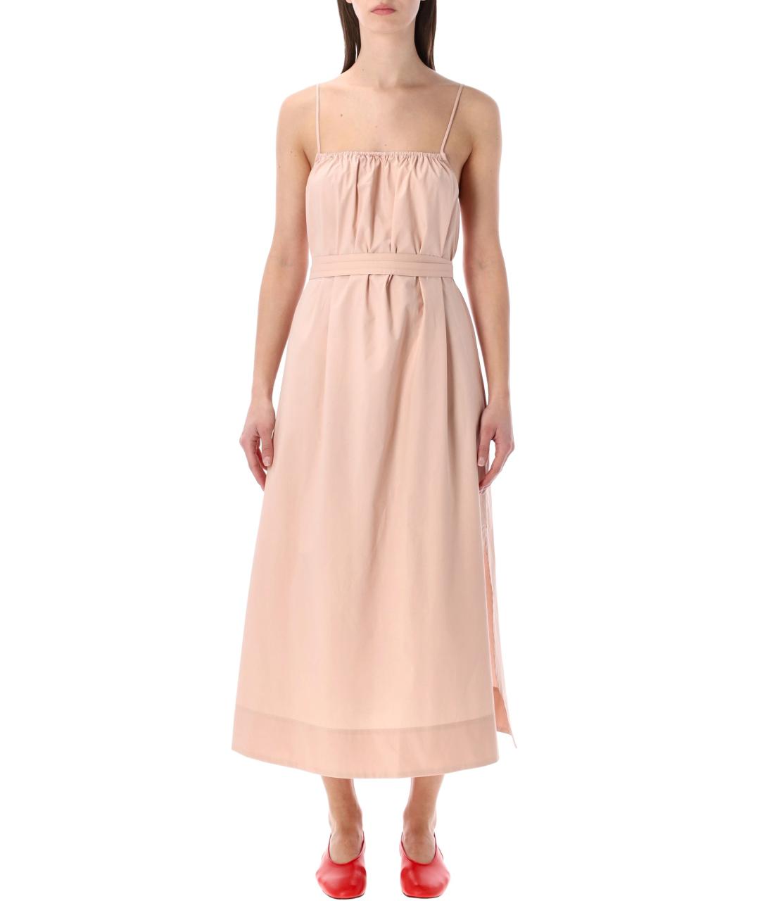 SOEUR Розовое хлопковое повседневное платье, фото 1