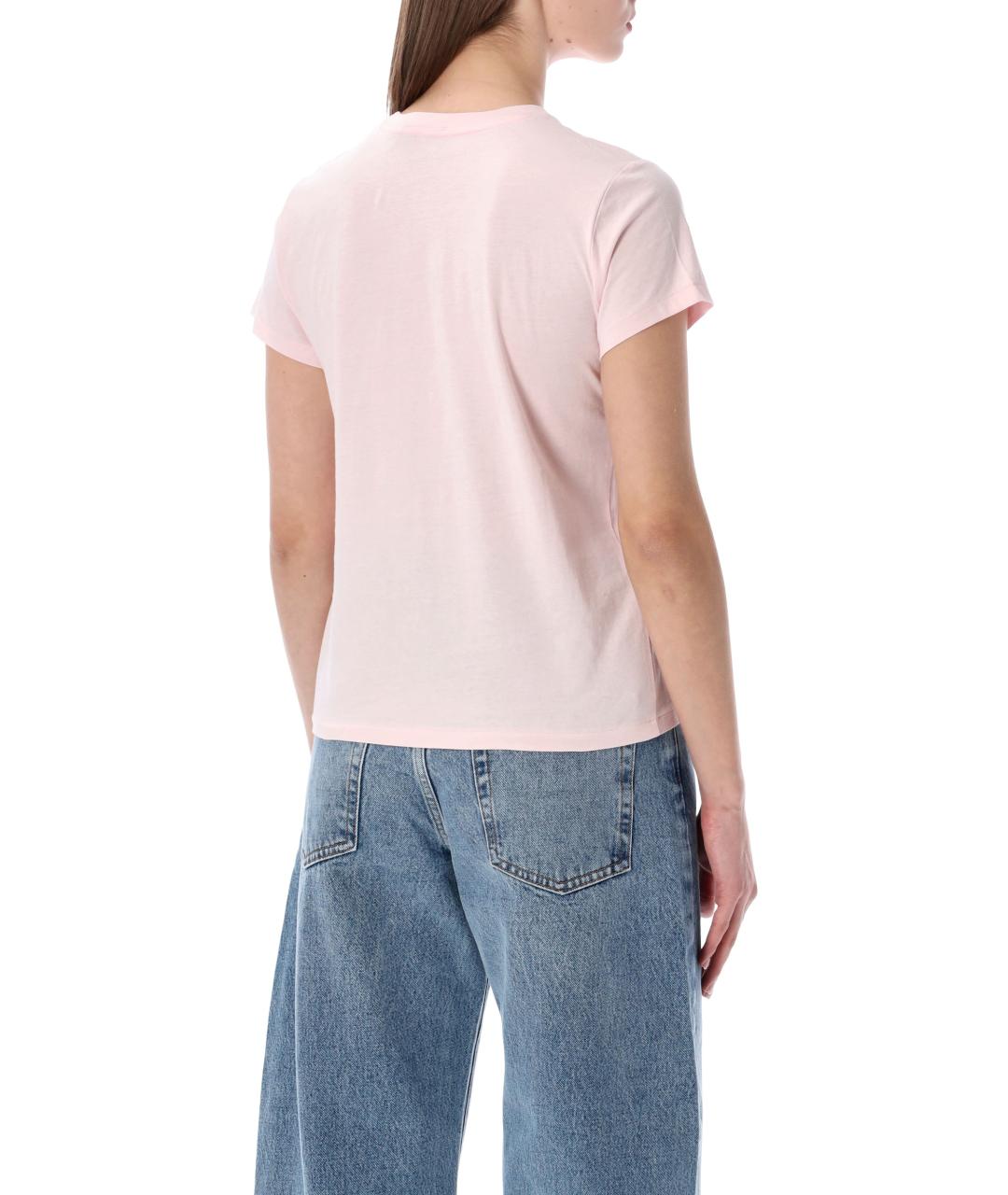 POLO RALPH LAUREN Розовая хлопковая футболка, фото 2