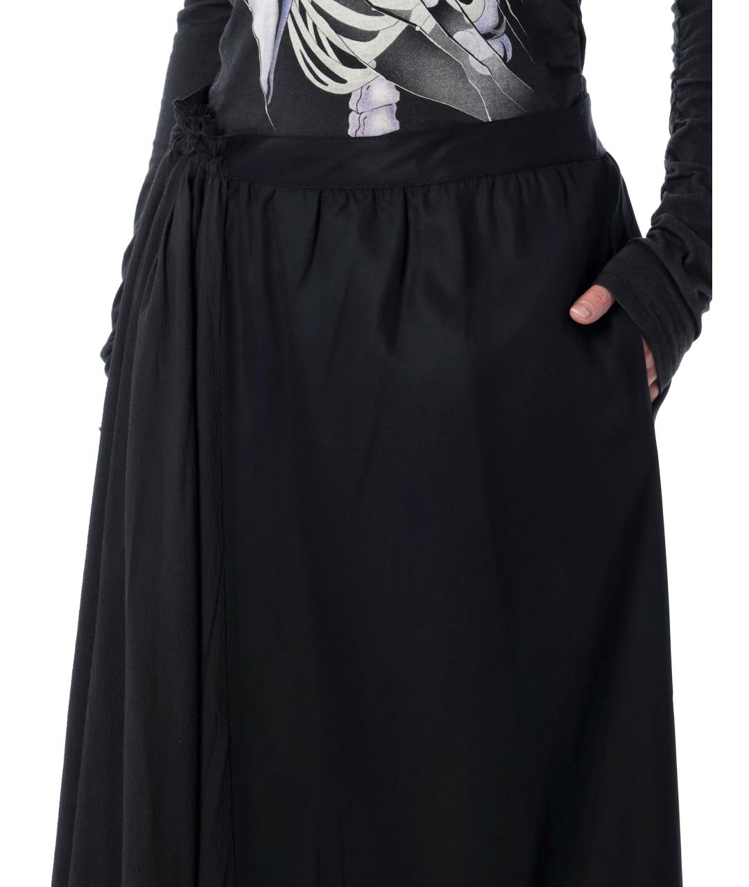 OUR LEGACY Черная юбка миди, фото 3