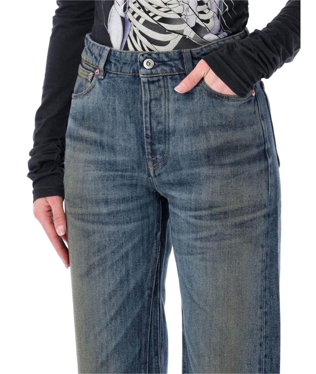 OUR LEGACY Синие хлопковые прямые джинсы, фото 3