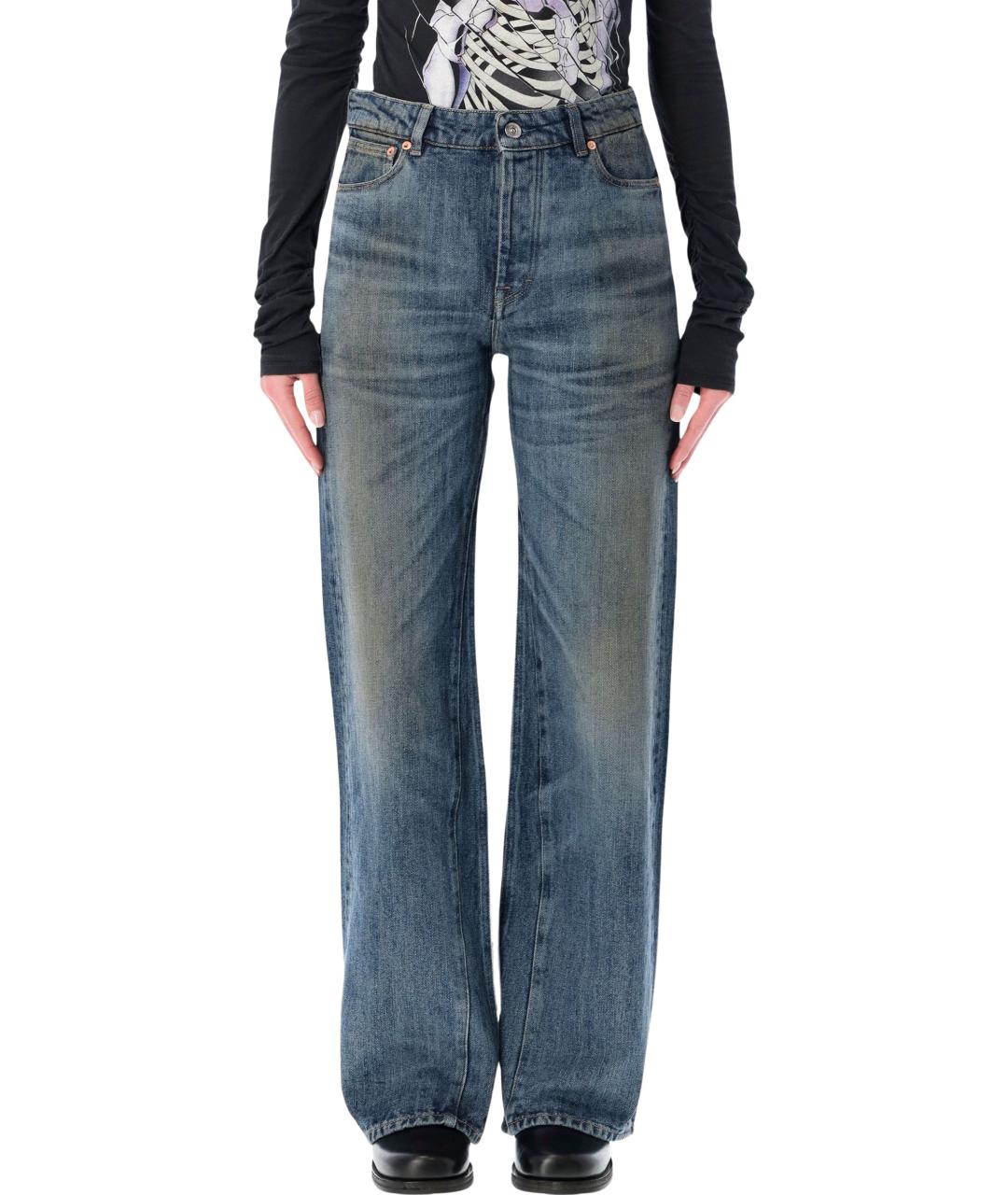OUR LEGACY Синие хлопковые прямые джинсы, фото 1