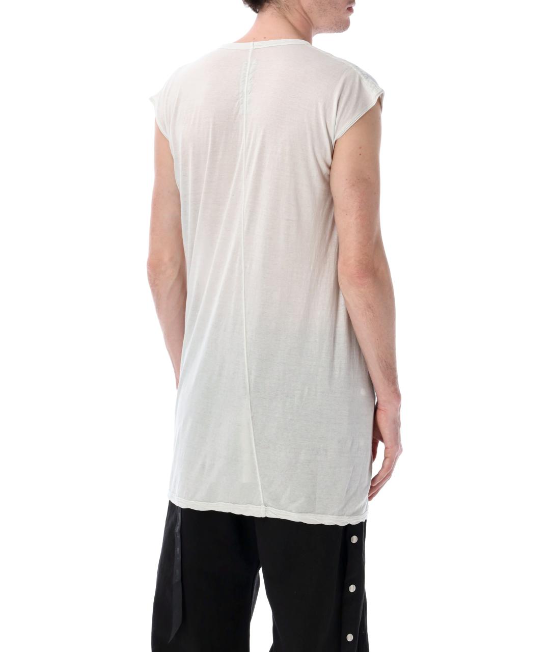 RICK OWENS DRKSHDW Белая хлопковая футболка, фото 2