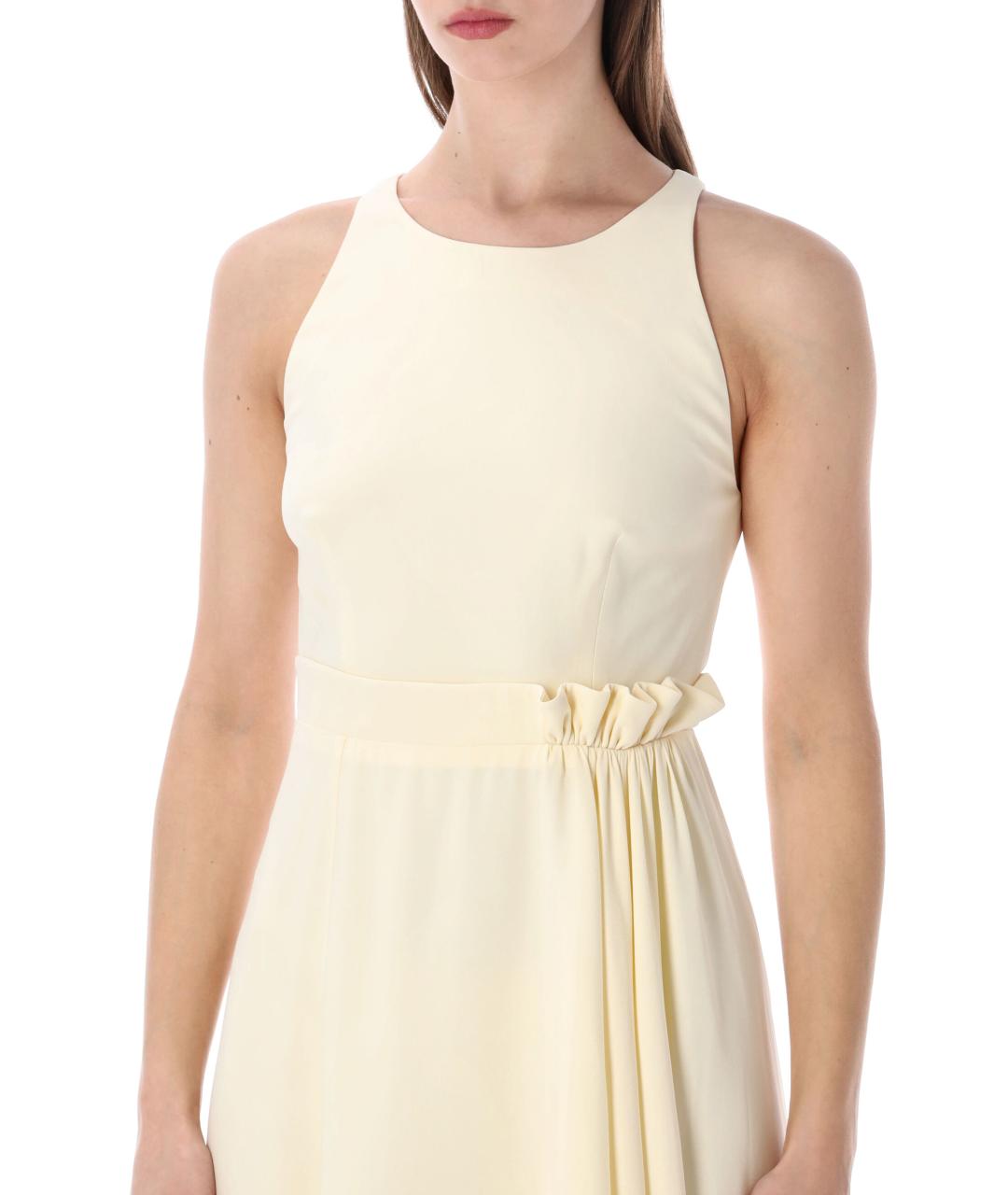 GIVENCHY Бежевое вискозное вечернее платье, фото 3