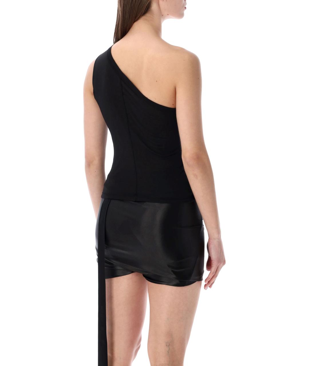 RICK OWENS DRKSHDW Черная хлопковая майка, фото 2