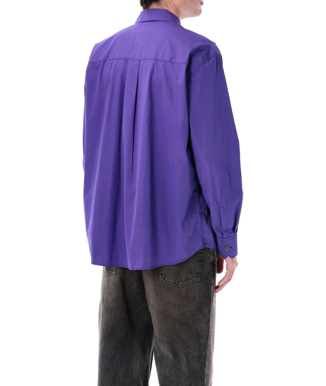 OUR LEGACY Фиолетовая хлопковая кэжуал рубашка, фото 2