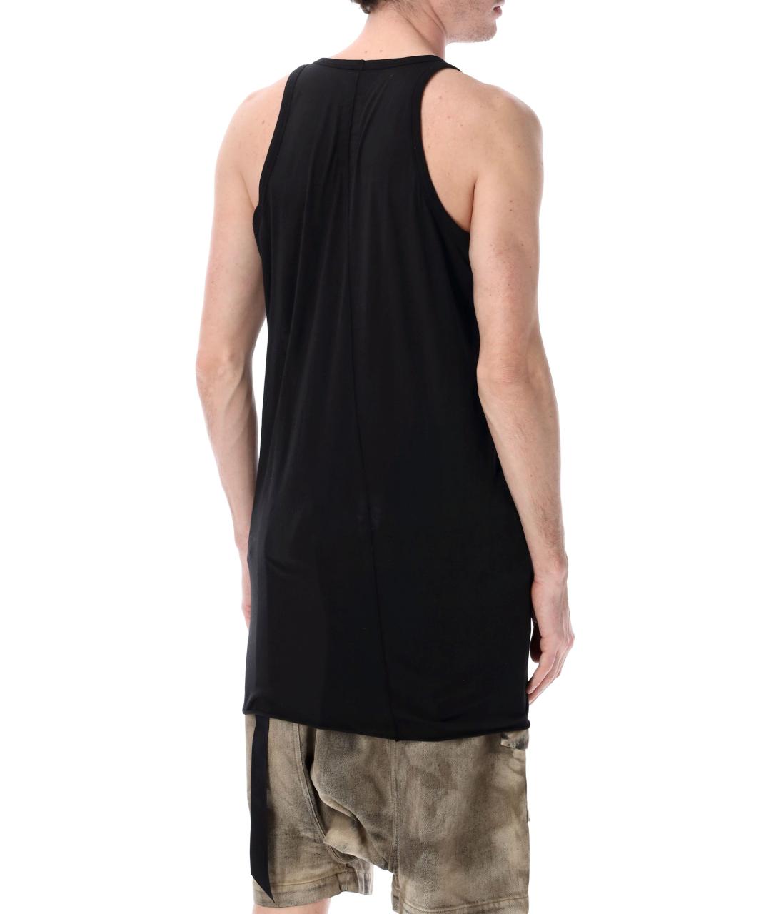 RICK OWENS DRKSHDW Черная хлопковая майка, фото 2