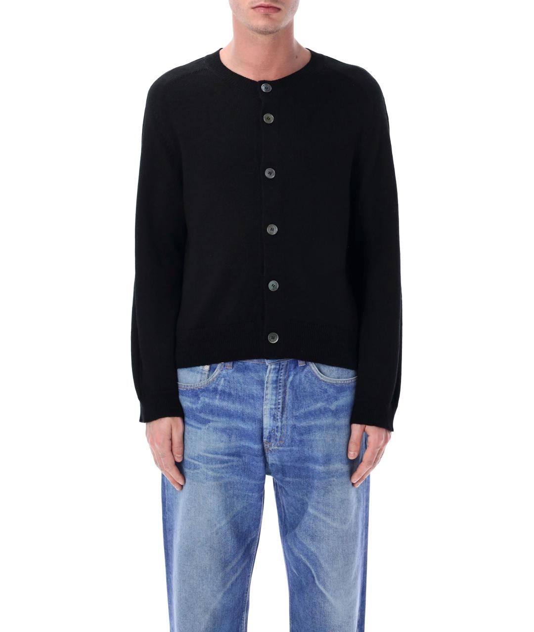 OUR LEGACY Черный льняной кардиган, фото 1