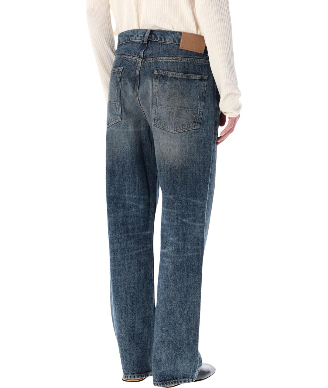 OUR LEGACY Синие хлопковые прямые джинсы, фото 2