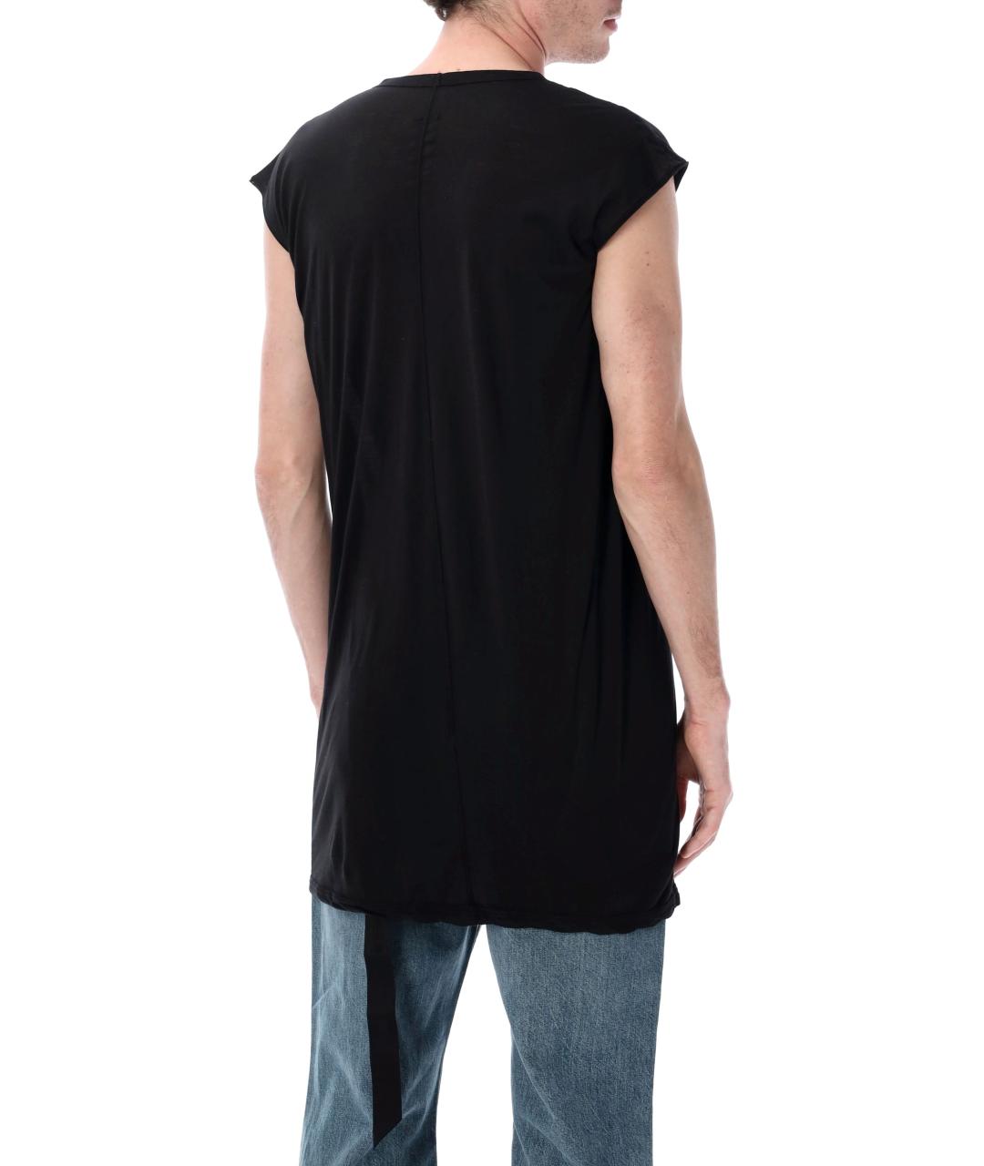 RICK OWENS DRKSHDW Черная хлопковая футболка, фото 2