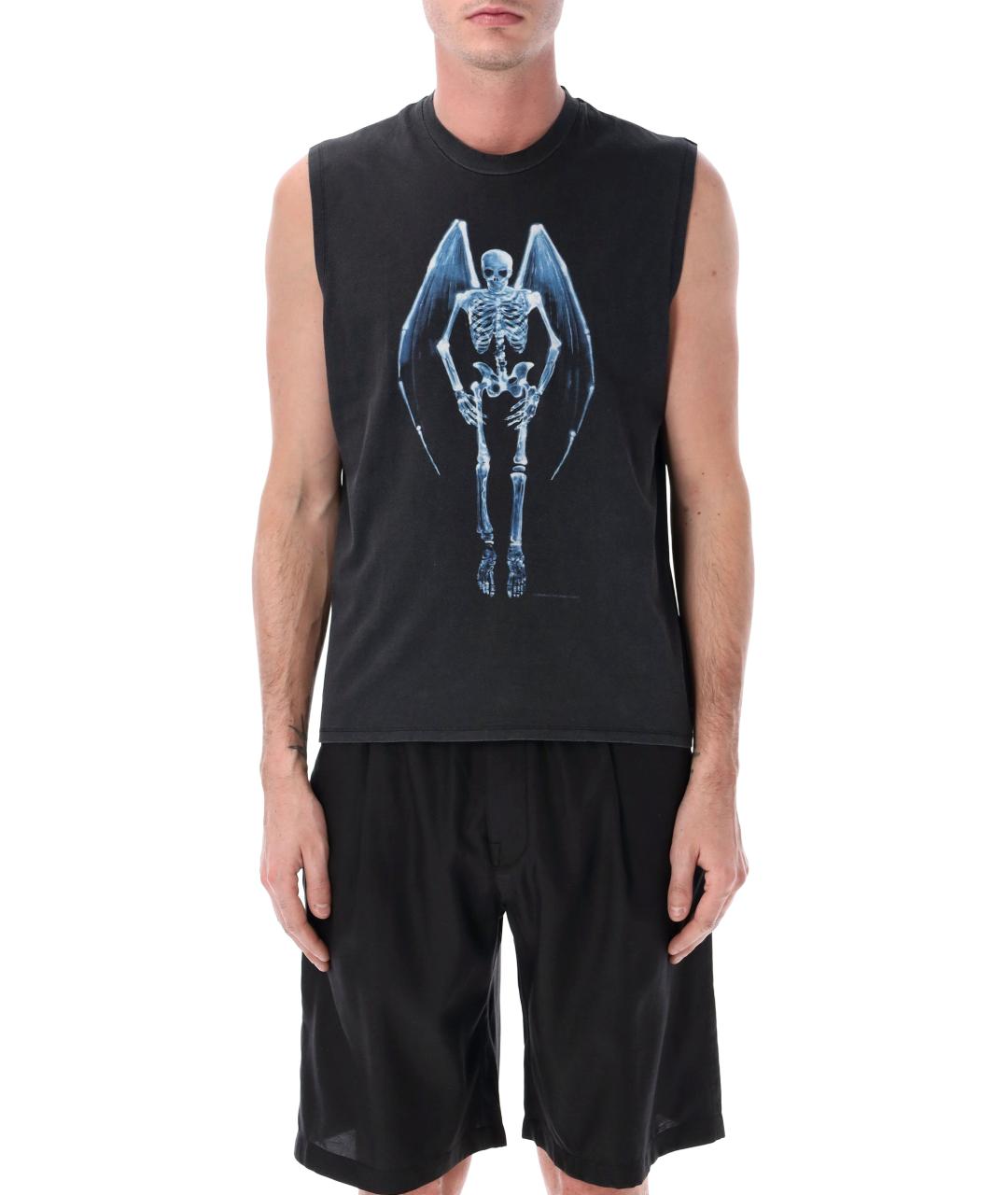 OUR LEGACY Черная хлопковая майка, фото 1