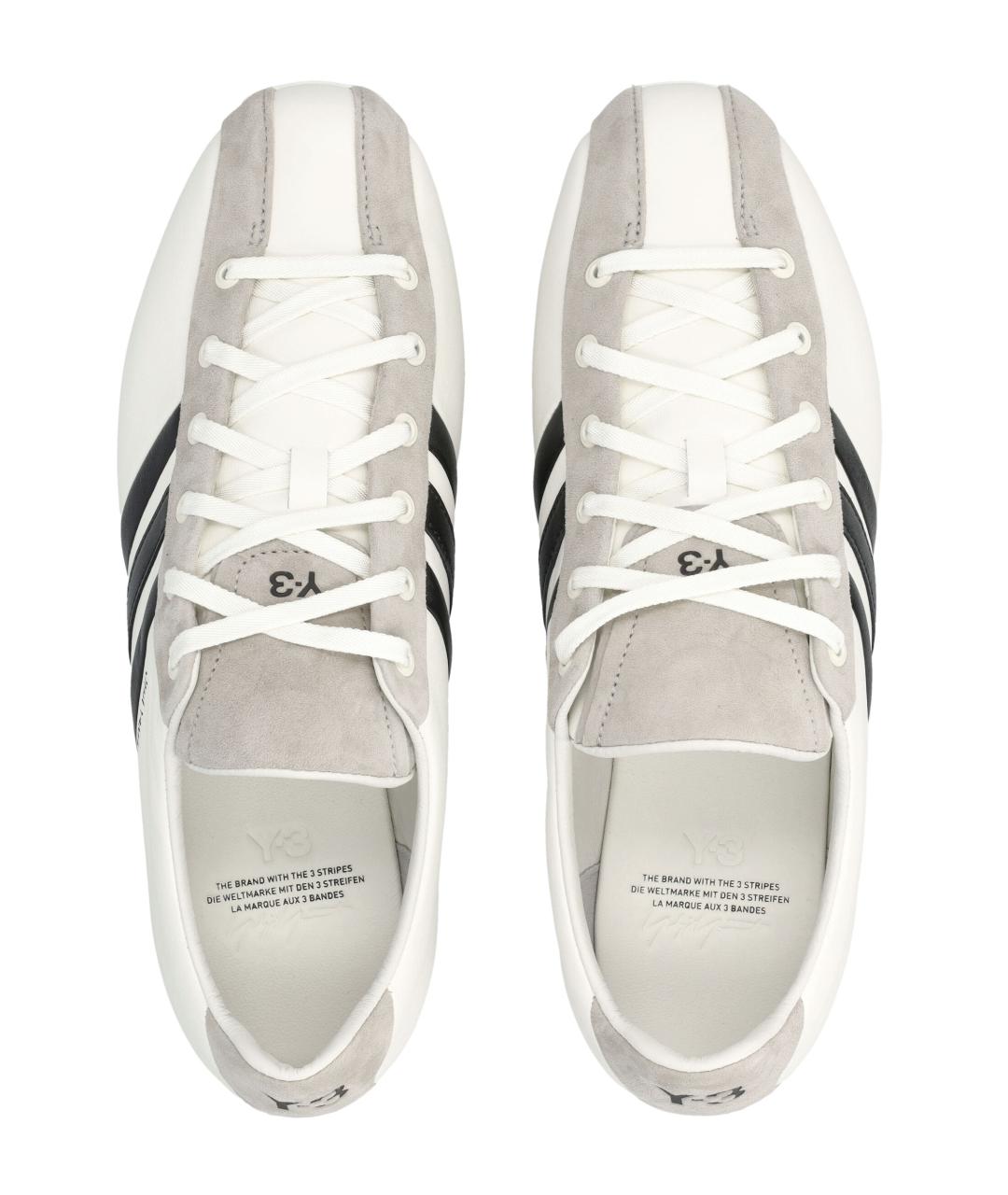 Y-3 Белые кожаные кеды, фото 2