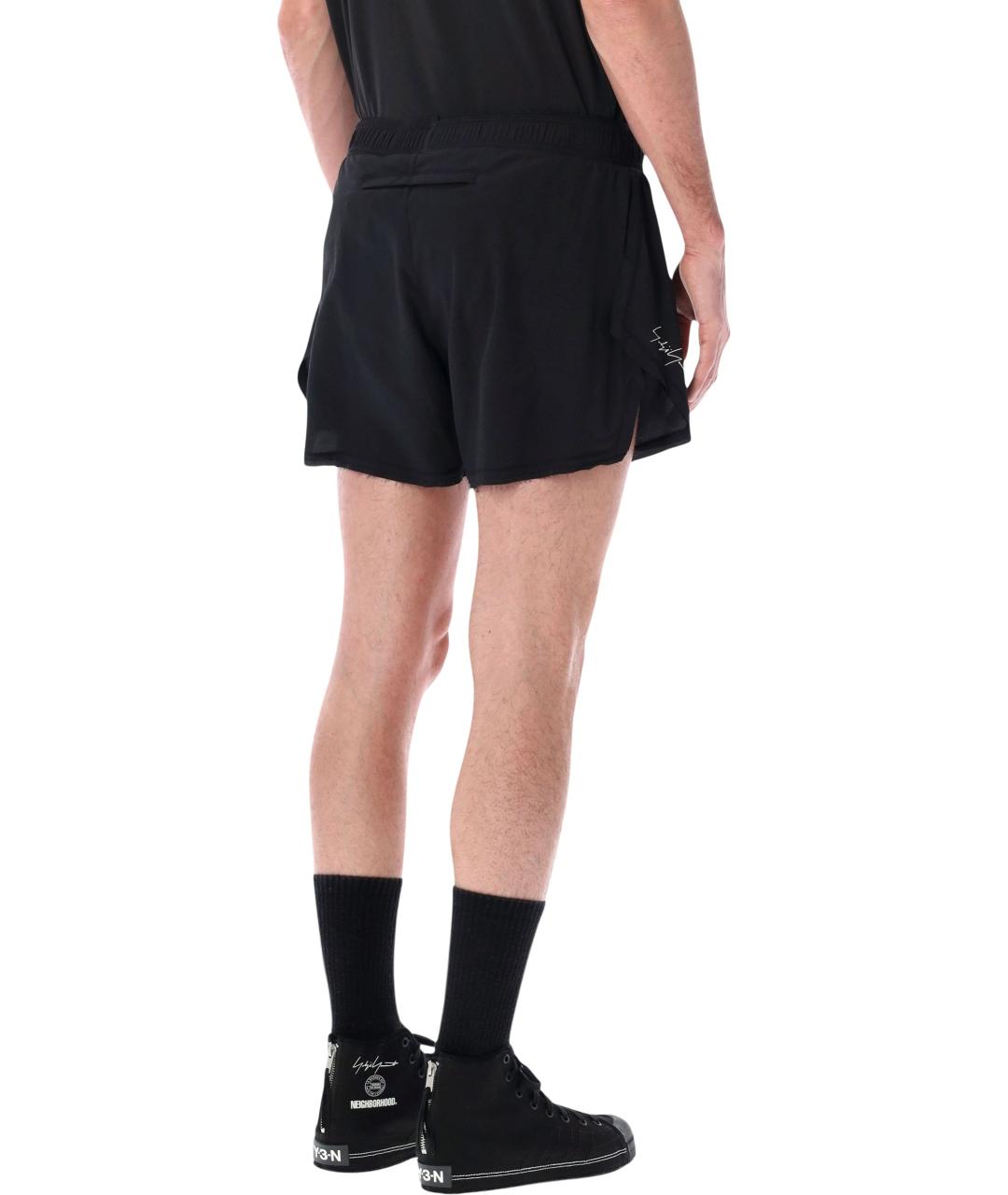 Y-3 Черные полиамидовые шорты, фото 2