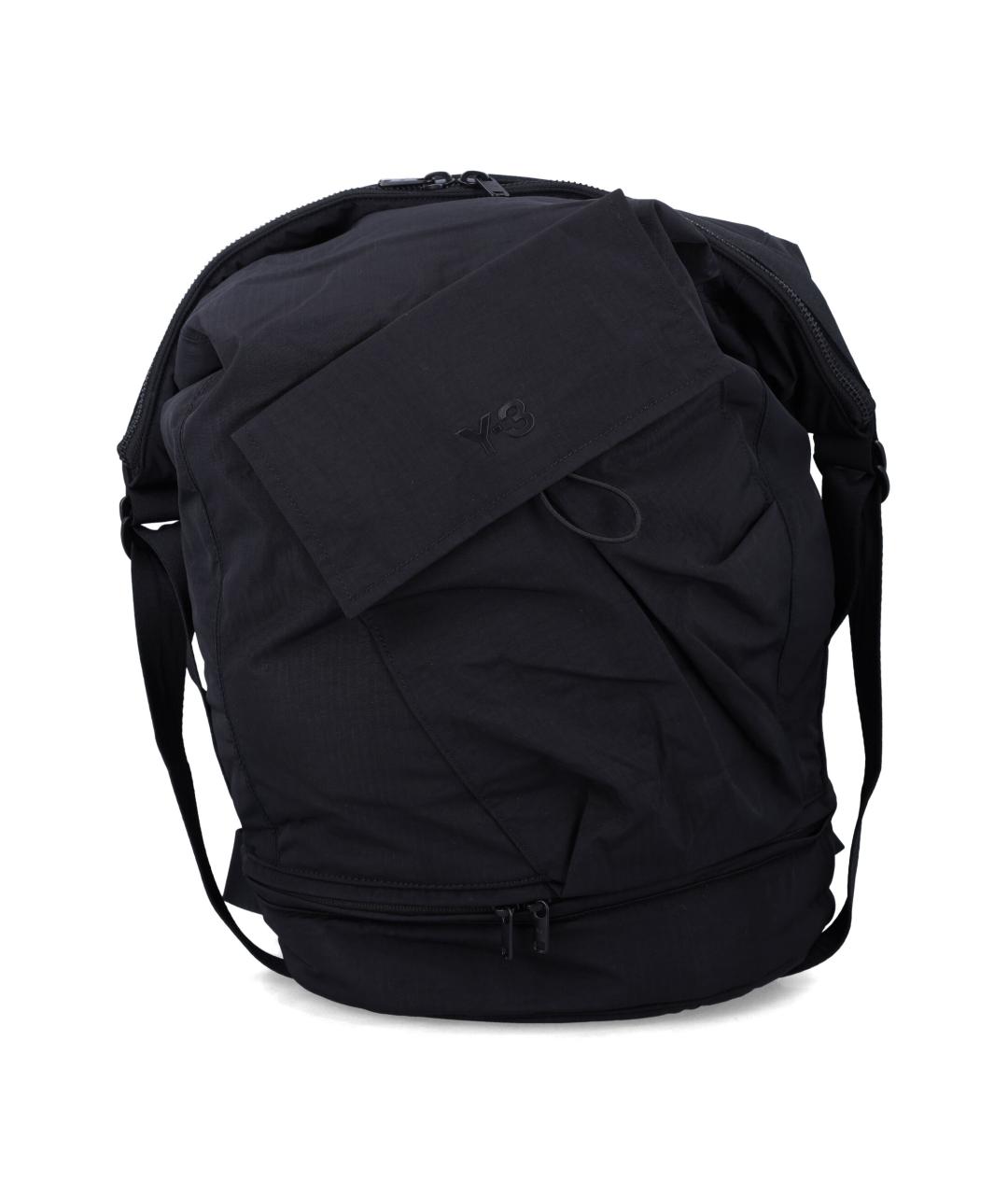 Y-3 Черный синтетический рюкзак, фото 1