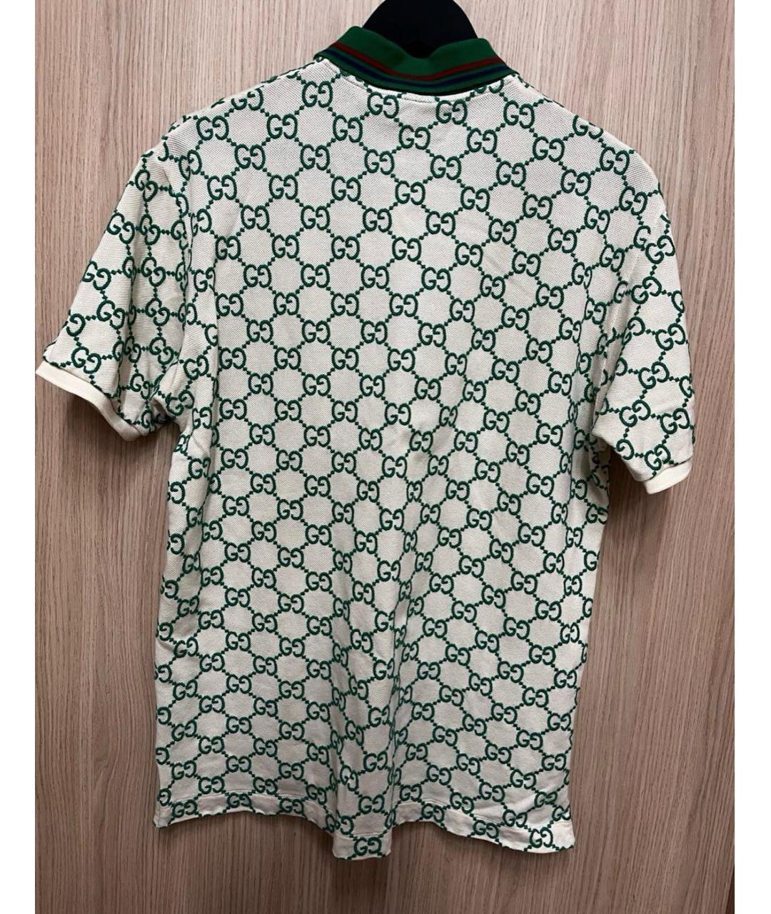 GUCCI Зеленая хлопковая футболка, фото 2