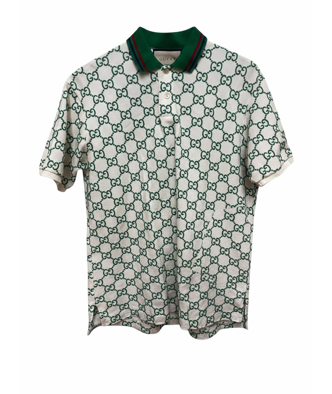 GUCCI Зеленая хлопковая футболка, фото 1