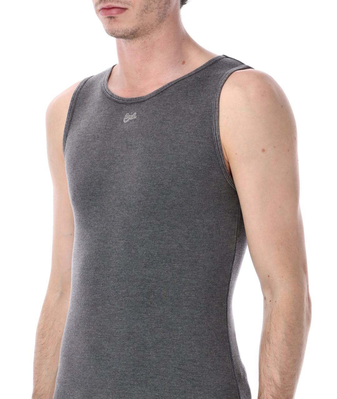 ERL Серая хлопковая майка, фото 3