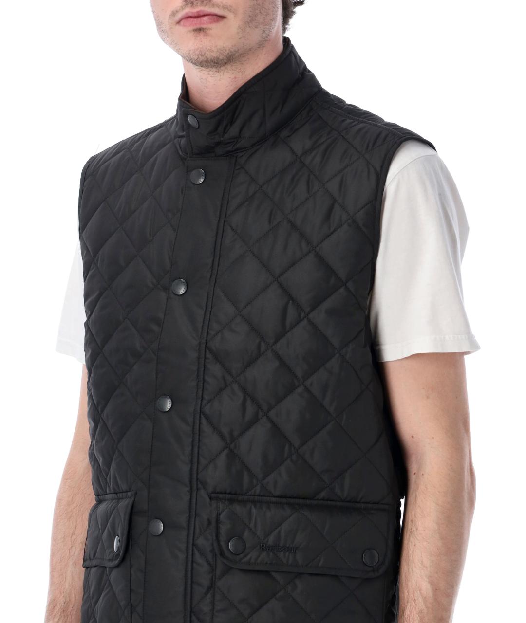 BARBOUR Черный полиэстеровый жилет, фото 3