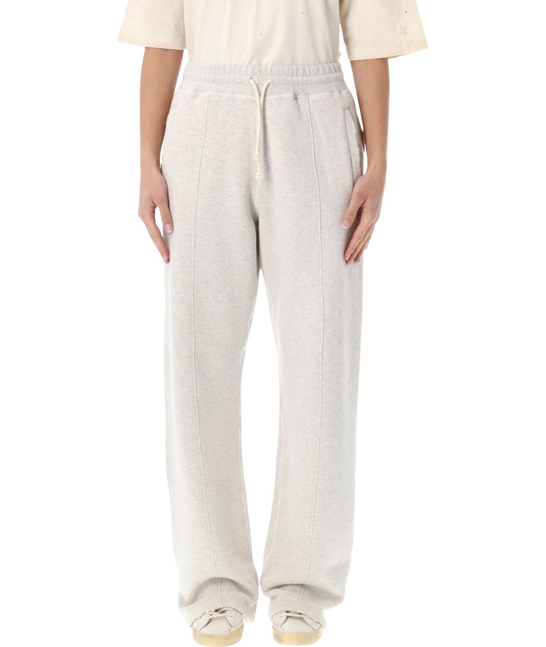 GOLDEN GOOSE DELUXE BRAND Серые хлопковые спортивные брюки и шорты, фото 1