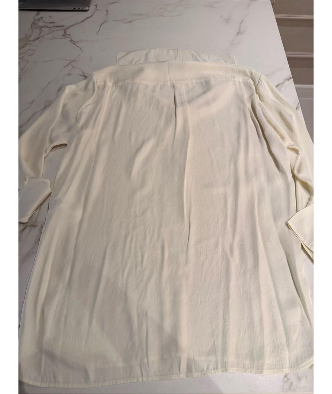 LANVIN Бежевая шелковая блузы, фото 2