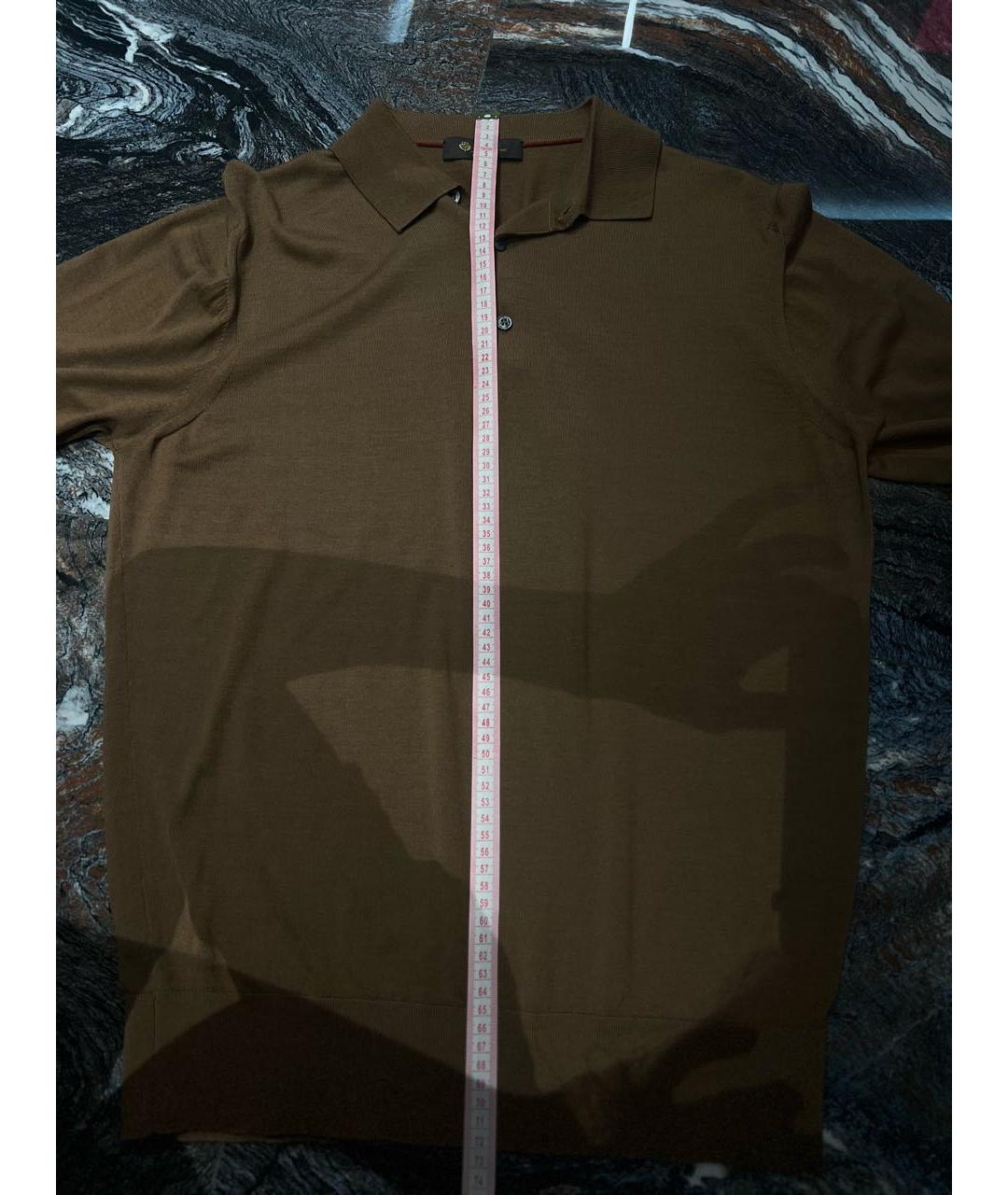 LORO PIANA Коричневый шерстяной джемпер / свитер, фото 3