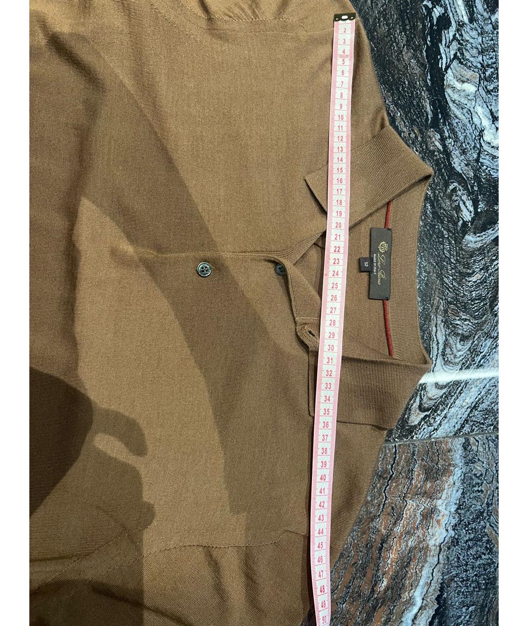 LORO PIANA Коричневый шерстяной джемпер / свитер, фото 2