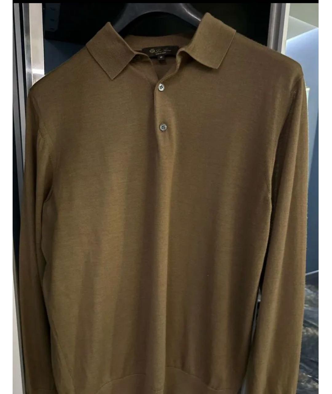 LORO PIANA Коричневый шерстяной джемпер / свитер, фото 6