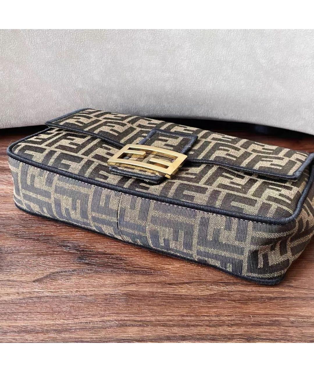 FENDI Коричневая сумка через плечо, фото 4