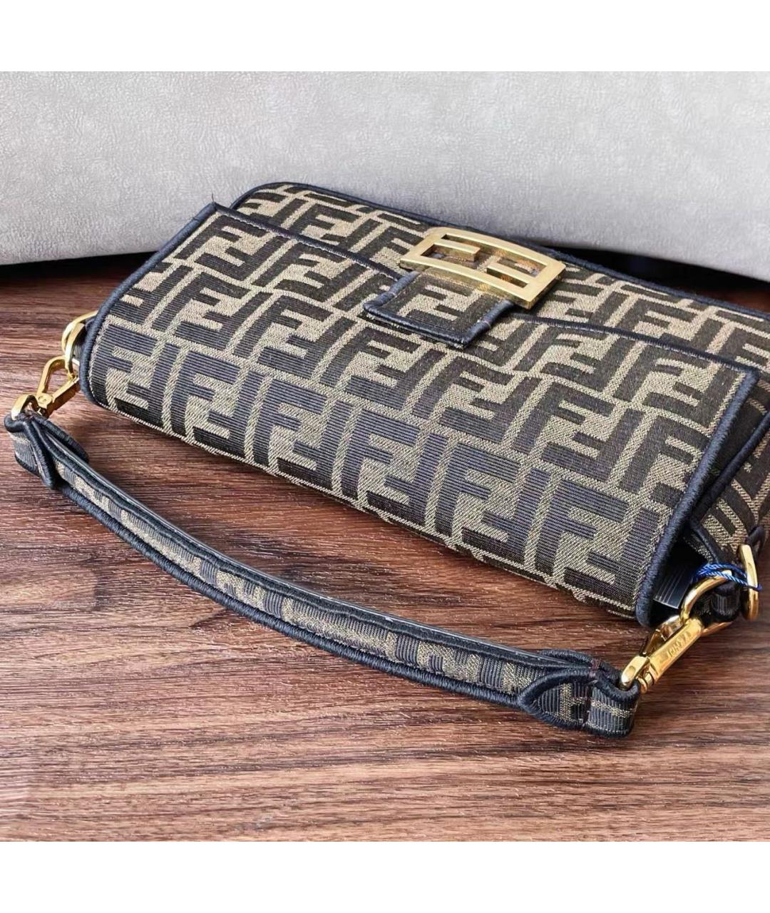 FENDI Коричневая сумка через плечо, фото 3