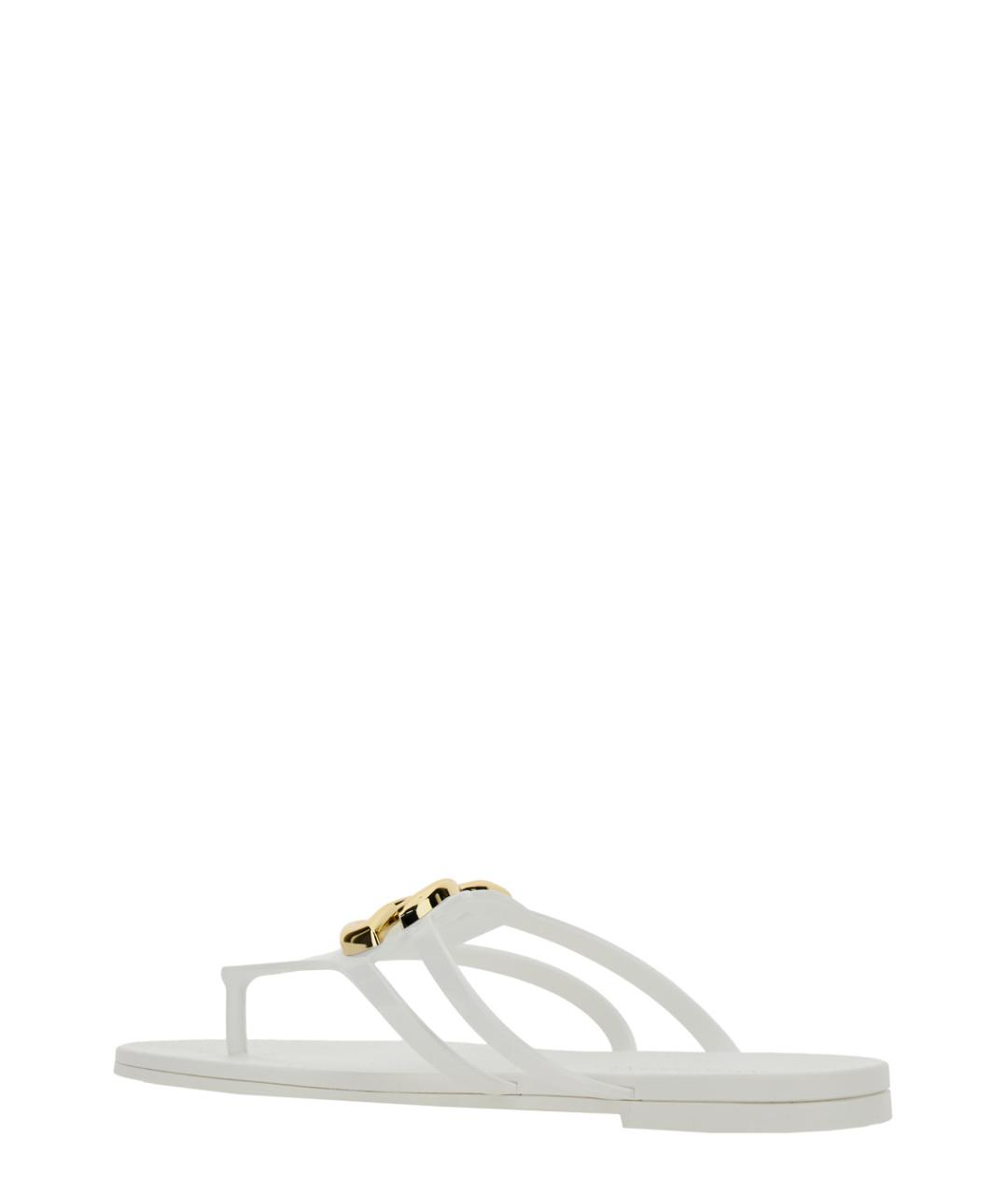 DOLCE&GABBANA Белые резиновые сандалии, фото 3
