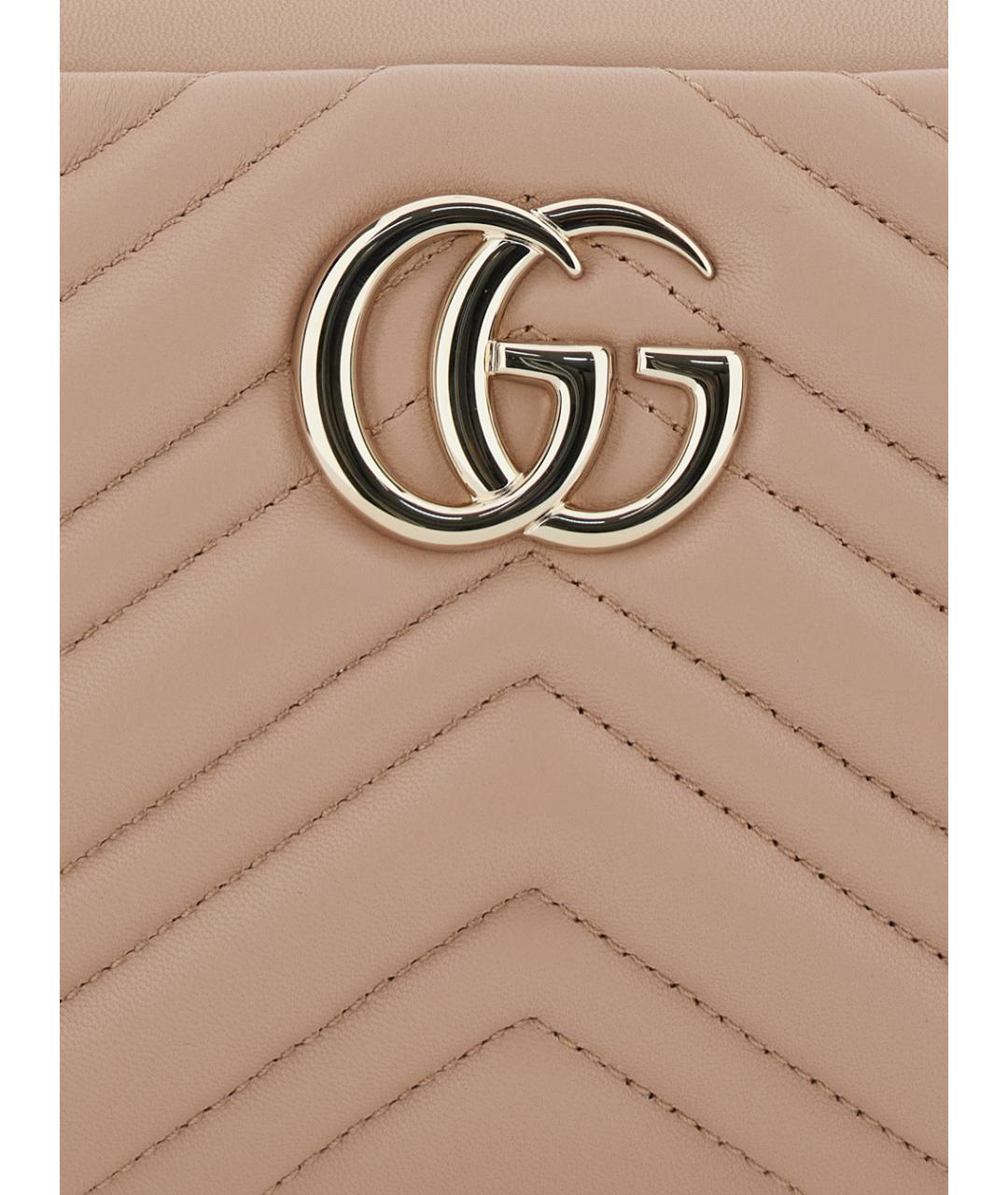 GUCCI Розовая кожаная сумка через плечо, фото 3