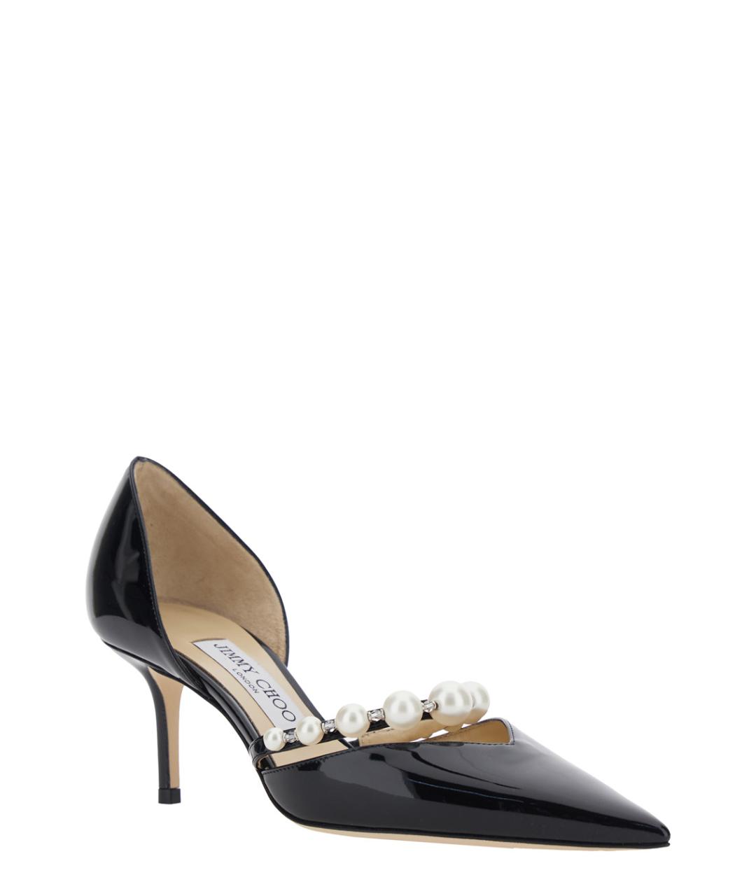 JIMMY CHOO Черные кожаные туфли, фото 2