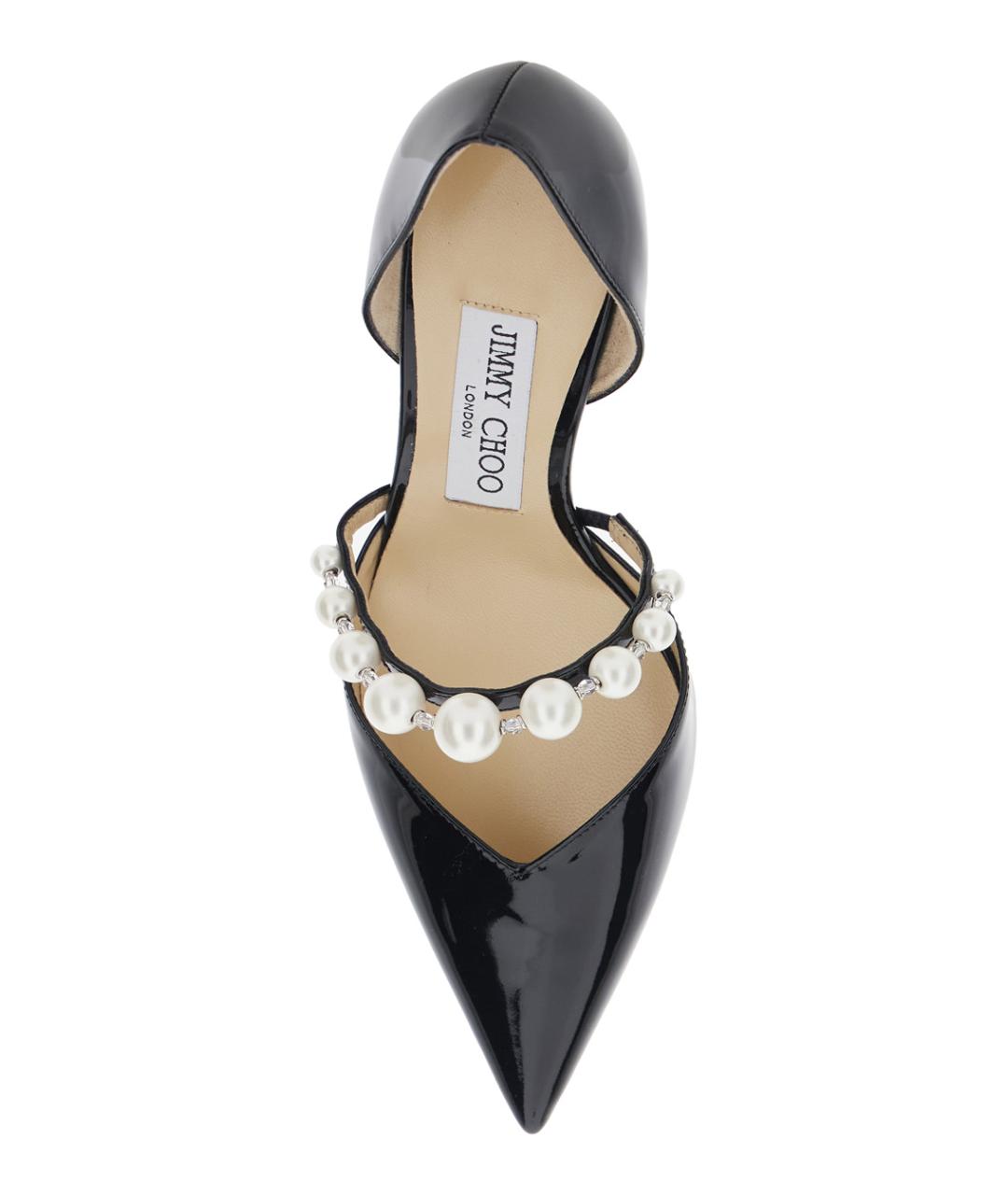 JIMMY CHOO Черные кожаные туфли, фото 4