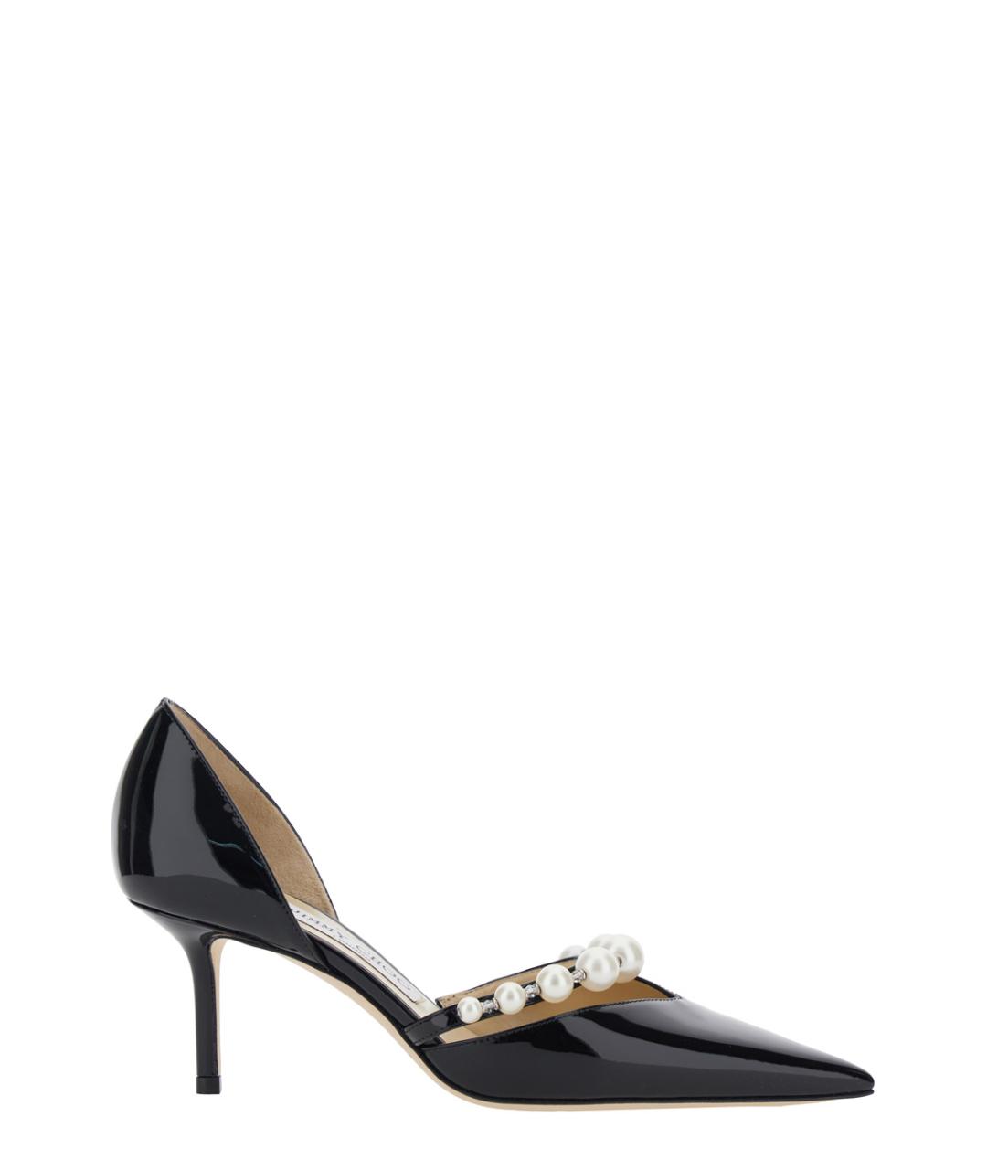 JIMMY CHOO Черные кожаные туфли, фото 1